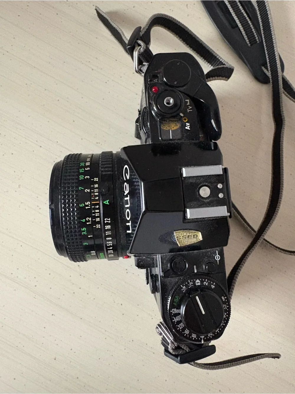 Canon A-1 35mm Film Camera with Canon FD 50mm f/1.8 Lens